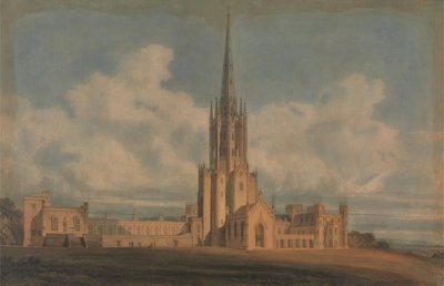 Progetto per Fonthill Abbey, Wiltshire da James Wyatt
